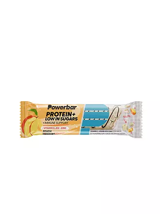 POWER BAR | Protein+ Low in Sugars Immune Support Riegel Peach Yoghurt | 